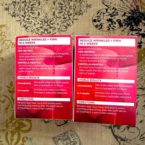 BRAND NEW SEALED LOREAL REVITALIFT ANTI WRINKLE + FIRMING MOISTURIZER 1.7oz each - Picture 3 of 3